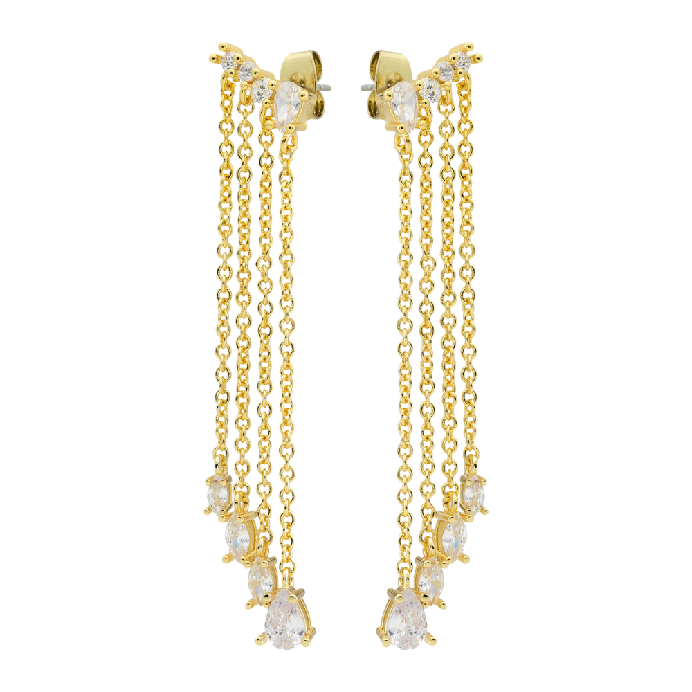Liberté Greer Gold Multi Drop Earring | Merchants Homewares