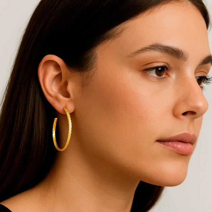 Liberté Indra Gold Hoop Lifestyle | Merchants Homewares