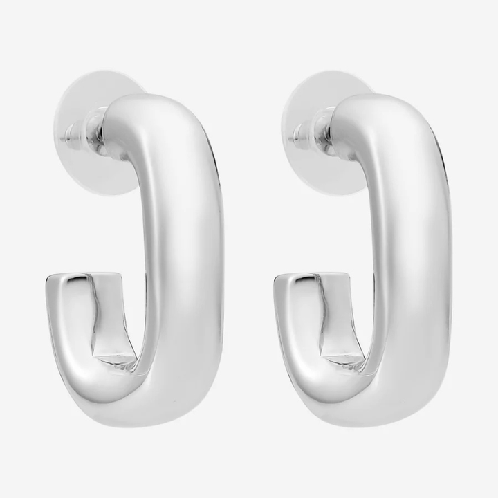 Liberté Kate Silver Square Hoop | Merchant Homewares