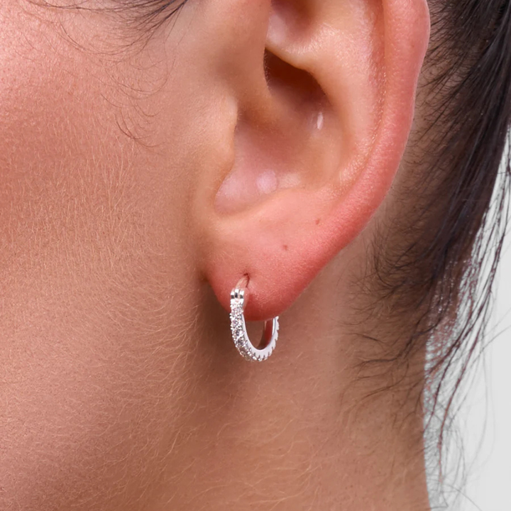 Liberté Piccola Dolce Silver Huggie | Merchant Homewares