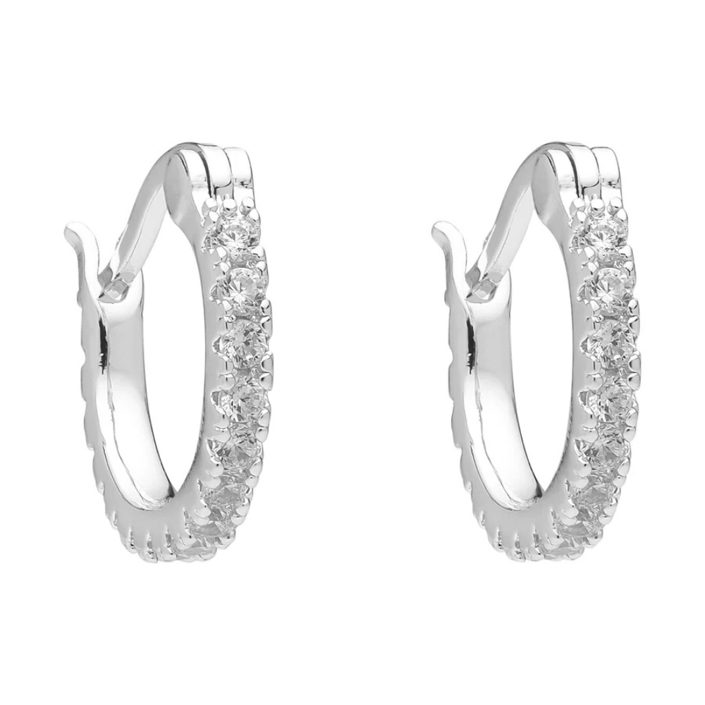 Liberté Piccola Dolce Silver Huggie | Merchant Homewares