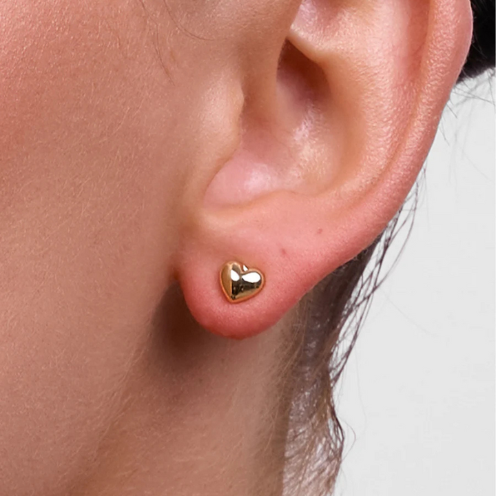 Liberté Winnie Gold Heart Earring Lifestyle | Merchants Homewares