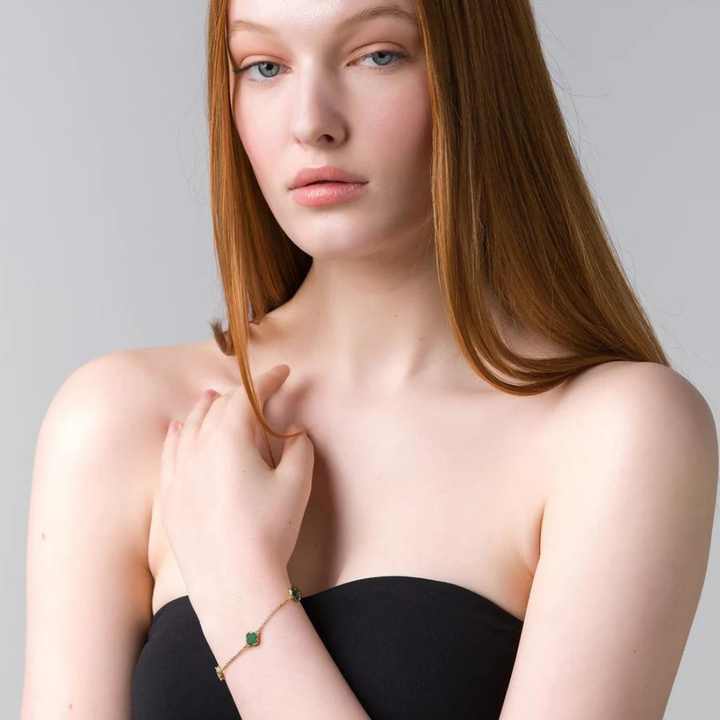 Liberté Reign Gold Jade Bracelet Lifestyle | Merchants Homewares