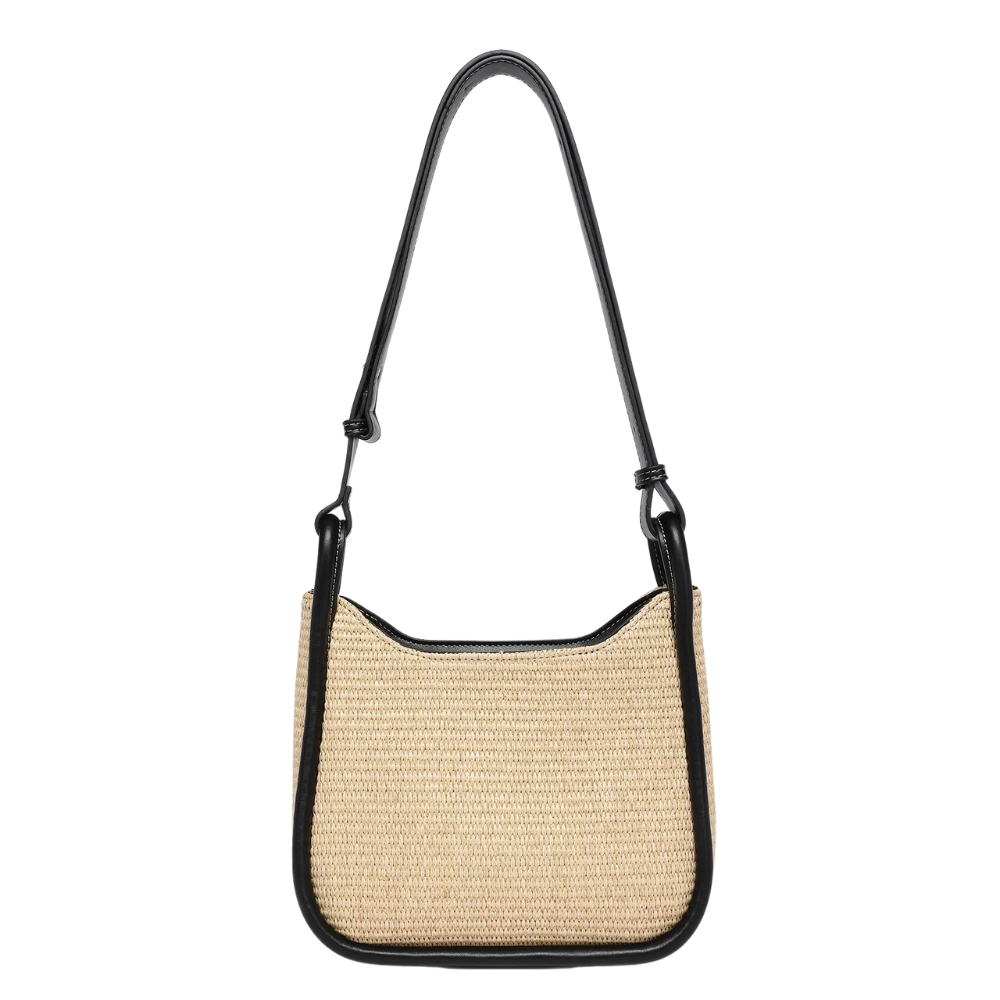 Louenhide Clare Shoulder Bag Raffia Black | Merchants Homewares