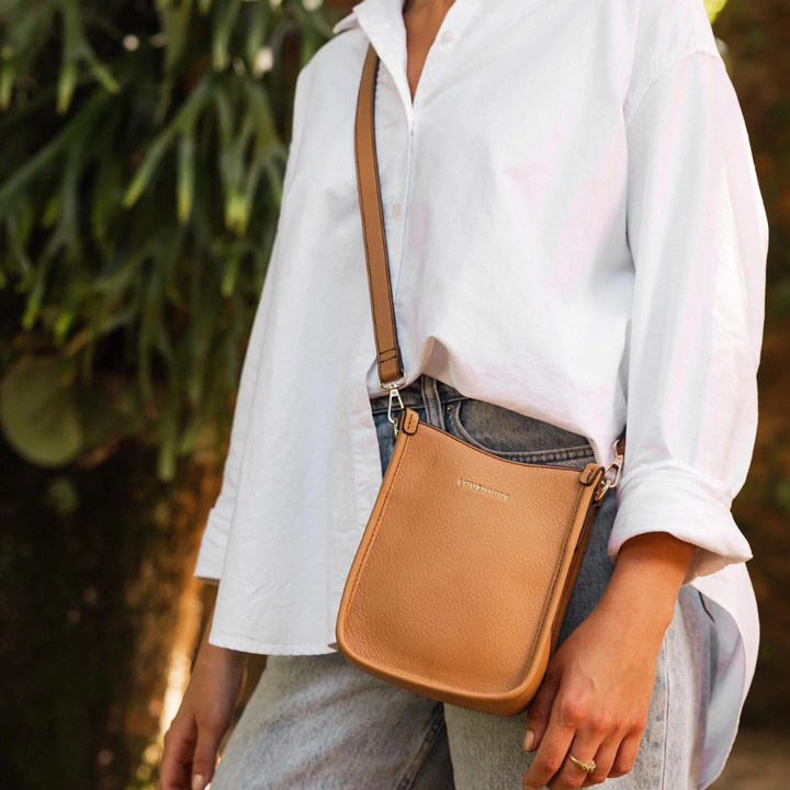Louenhide Parker Phone Crossbody Bag Camel Lifestyle | Merchants Homewares