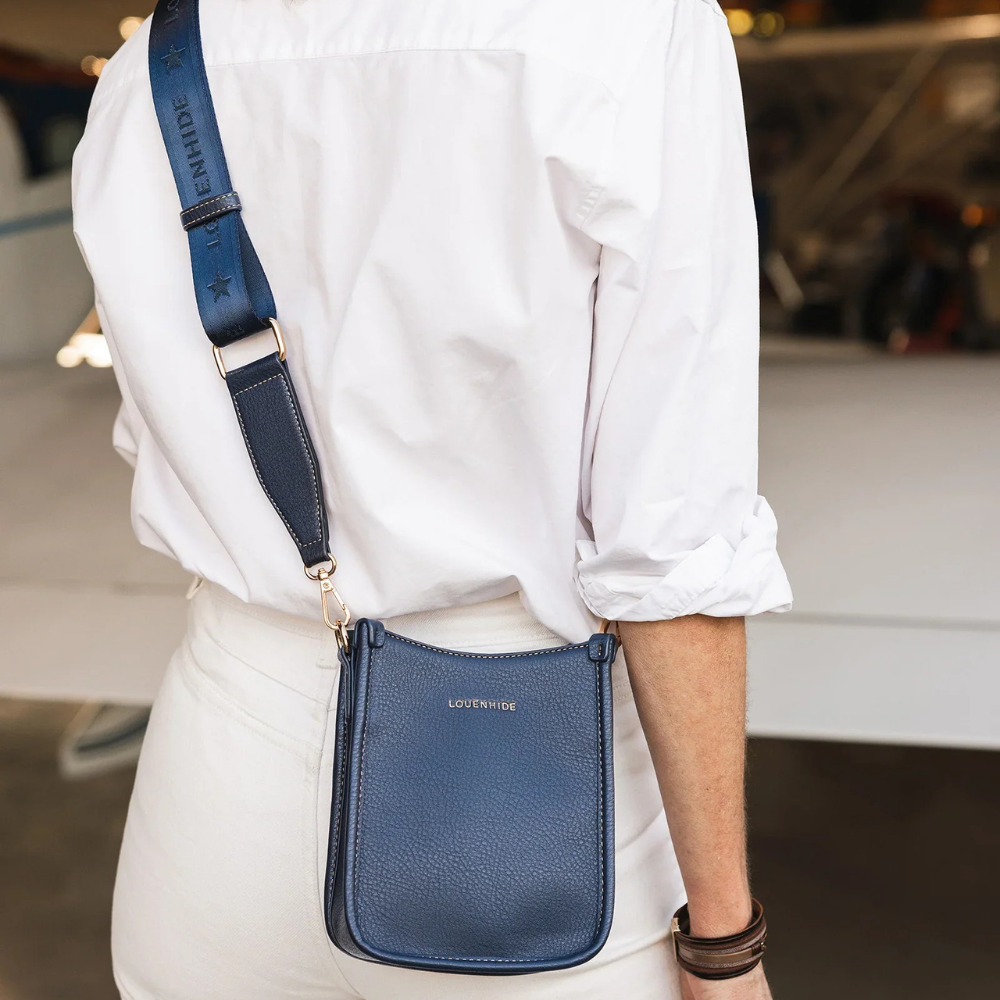 Louenhide Parker Phone Crossbody Bag Navy Lifestyle | Merchants Homewares