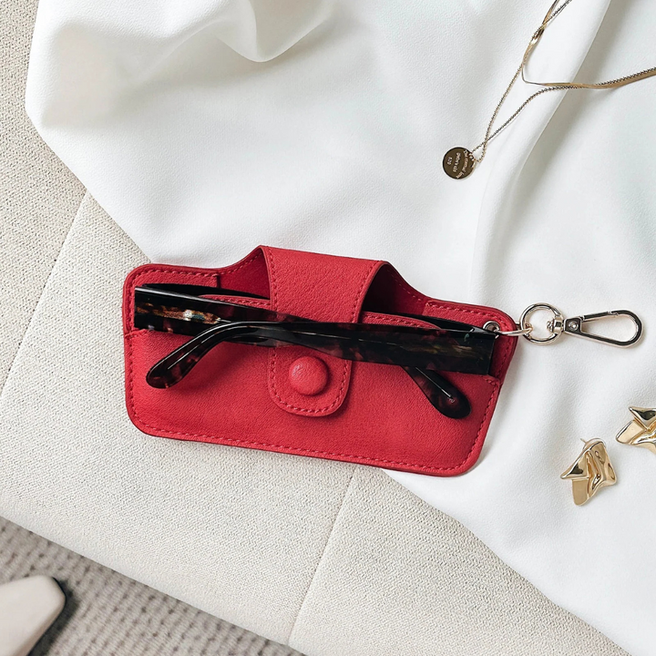 Louenhide Skittle Sunglass Case Raspberry Lifestyle | Merchants Homewares