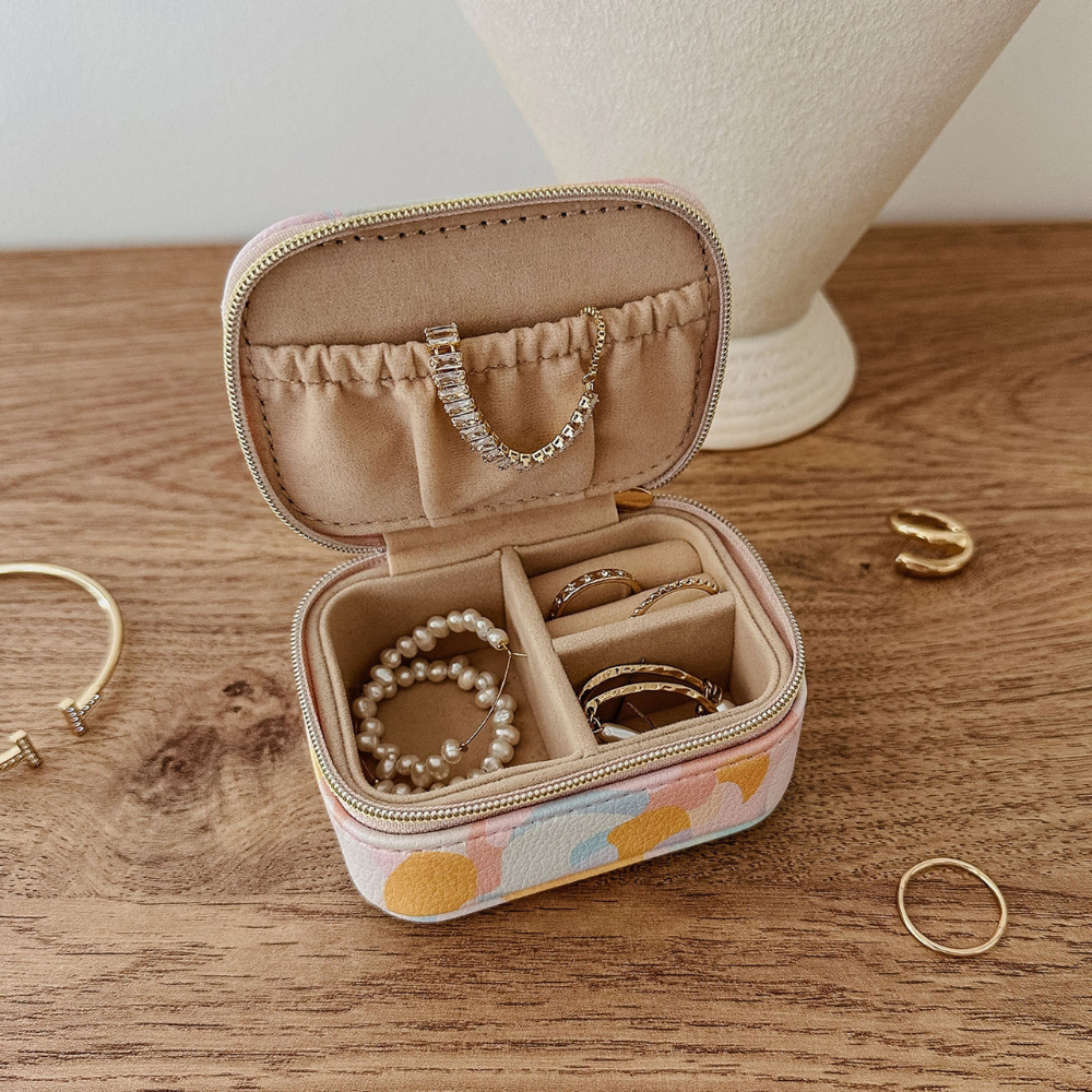 Louenhide Suzie Jewellery Box Mosaic Pastel Lifestyle | Merchants Homewares