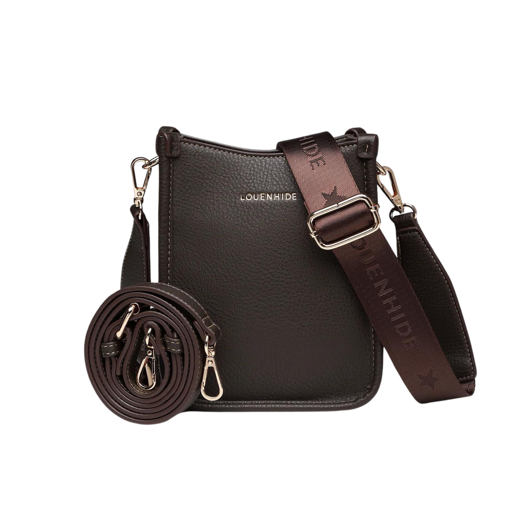 Louenhide Parker Phone Crossbody Bag Chocolate | Merchants Homewares