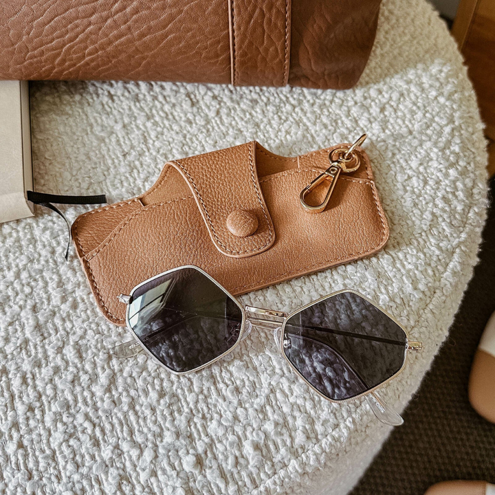 Skittle Sunglass Case | Camel