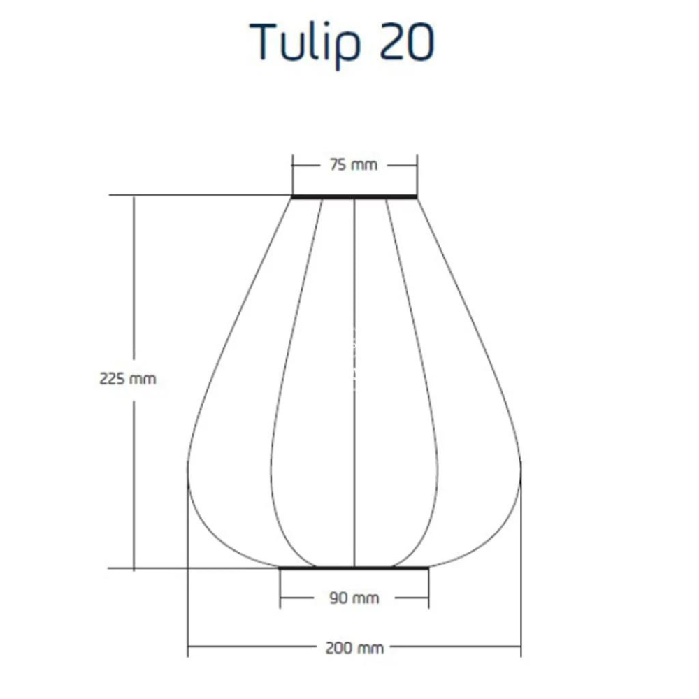 Lumiz Bazaar Tulip 20cm Sage Green Solar Lantern Dimensions | Merchants Homewares