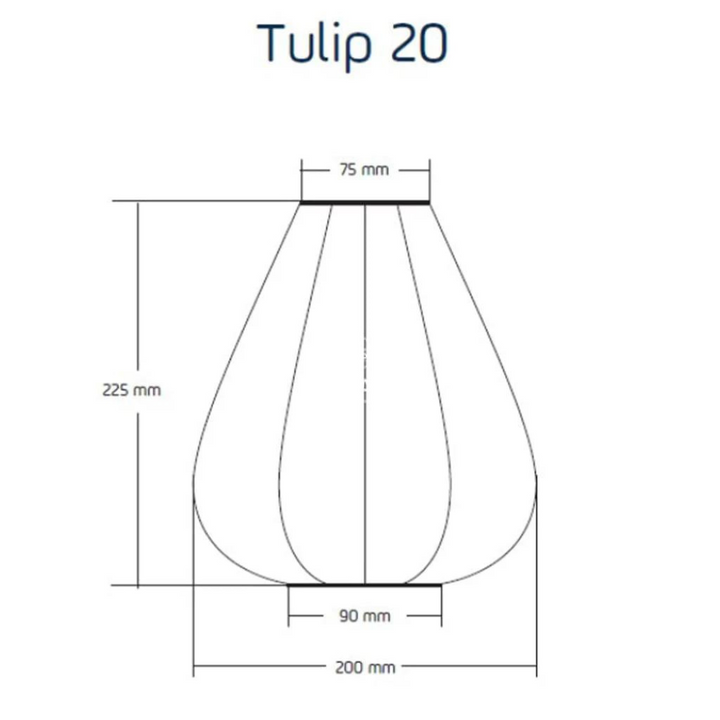 Lumiz Bazaar Tulip 20cm Sage Green Solar Lantern Dimensions | Merchants Homewares