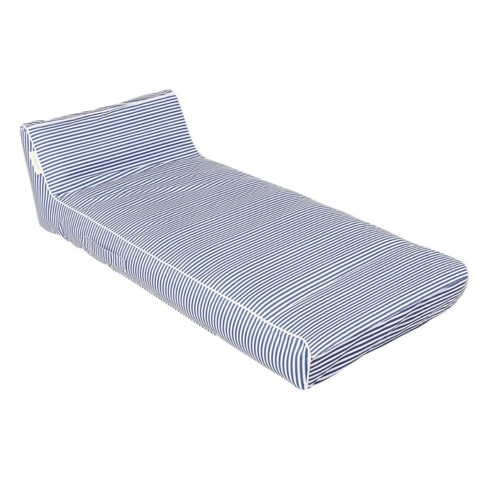 Sunnylife Luxe Lie-On Lounger Le Weekend Navy | Merchant Homewares