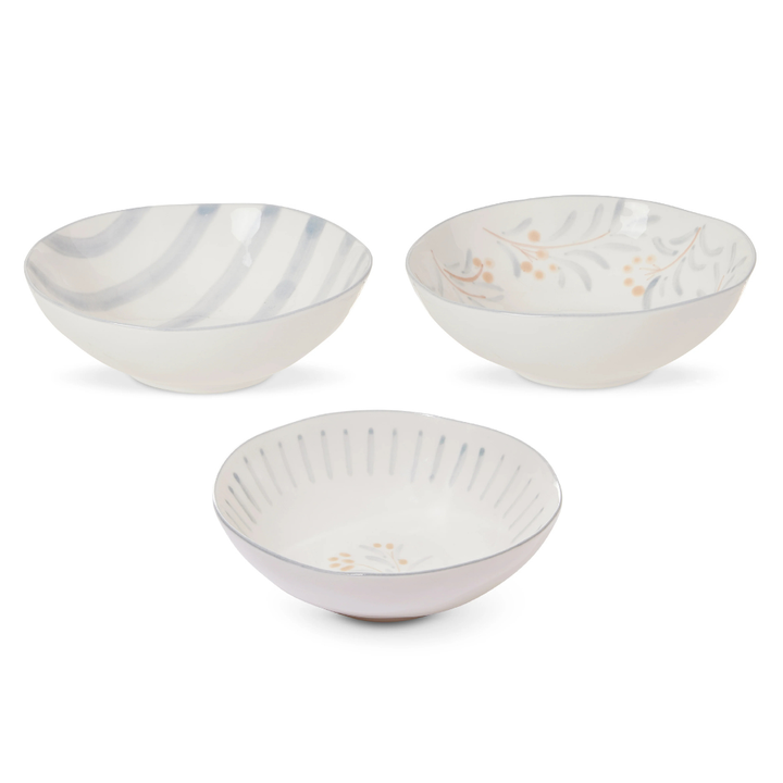 Madras Link Juniper Hand Painted Small Bowl Set Of 3 | Merchants Homewares