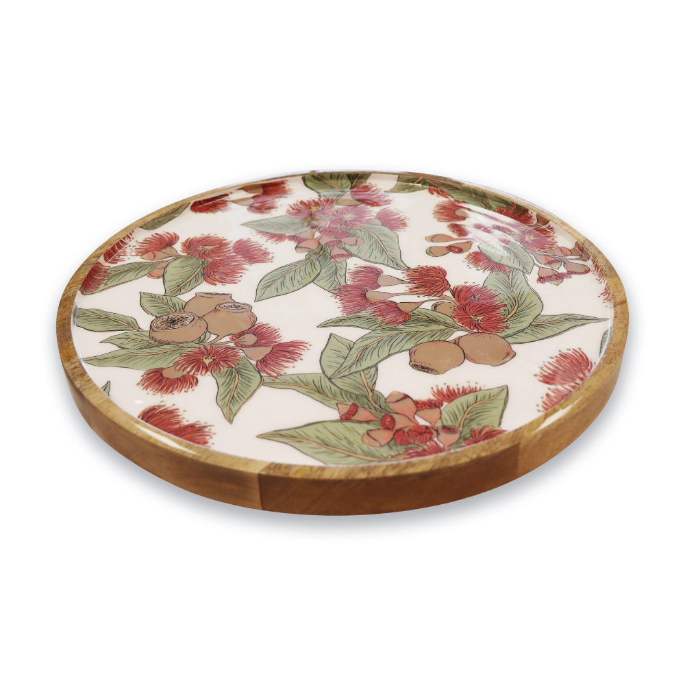 Madras Link Natalie Red Round Platter | Merchants Homewares