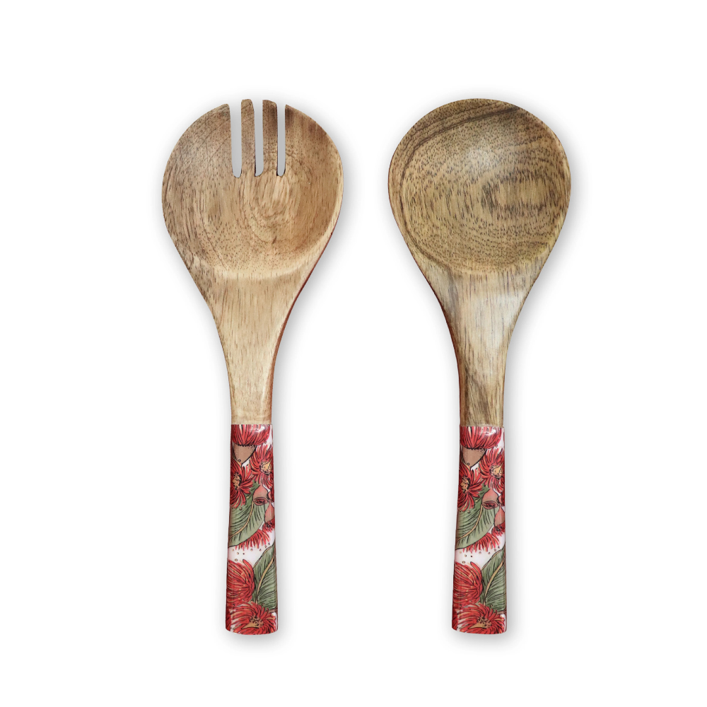 Madras Link Natalie Red Salad Servers | Merchants Homewares