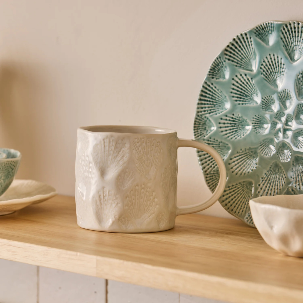 Madras Link Nautilus White Mug Lifestyle | Merchants Homewares