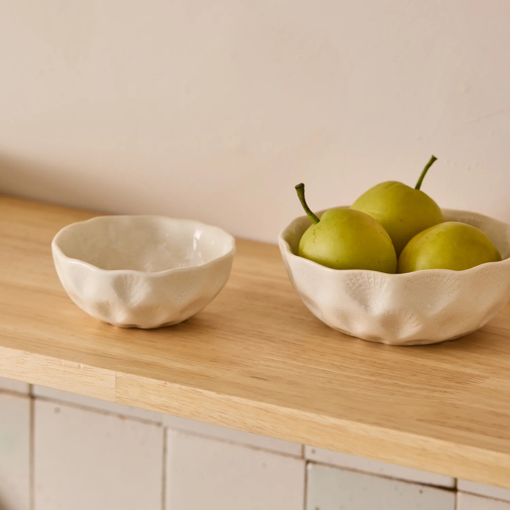 Madras Link Nautilus White Snack Bowl Lifestyle | Merchants Homewares