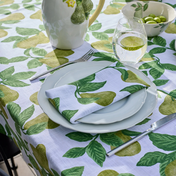 Madras Link Pear Tree Napkin Set of 4 Lifestyle | Merchants Homewares