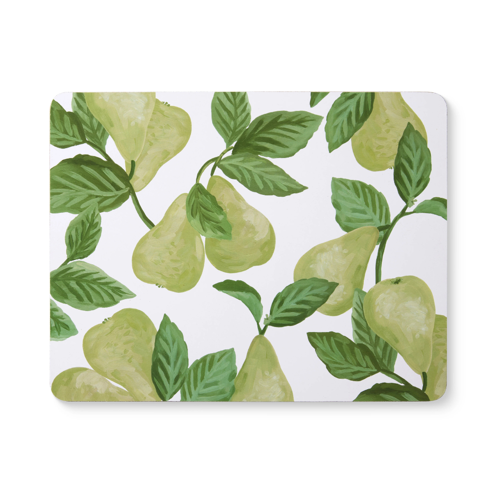 Madras Link Pears Rectangular Placemat Set of 4 | Merchants Homewares