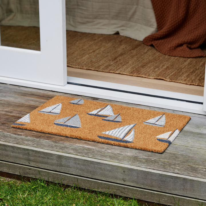 Madras Link Sailing Boats Doormat Lifestyle | Merchants Homewares