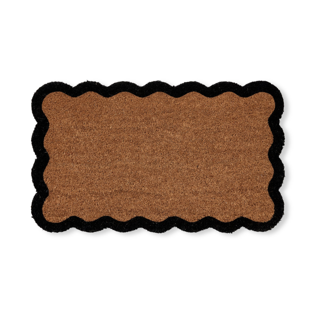 Madras Link Wavy Black Doormat | Merchants Homewares