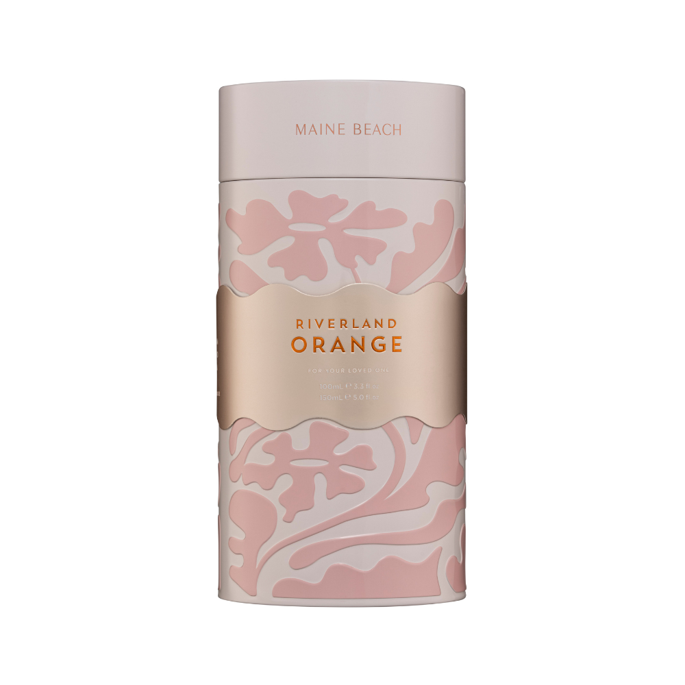 Maine Beach Body Care Duo Tin Riverland Orange Packaged | Merchants Homewares