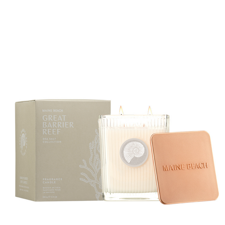 Maine Beach Great Barrier Reef Soy Candle With Packaging | Merchants Homewares