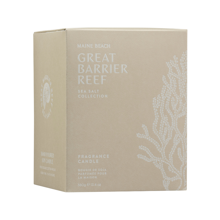 Maine Beach Great Barrier Reef Soy Candle Packaged | Merchants Homewares