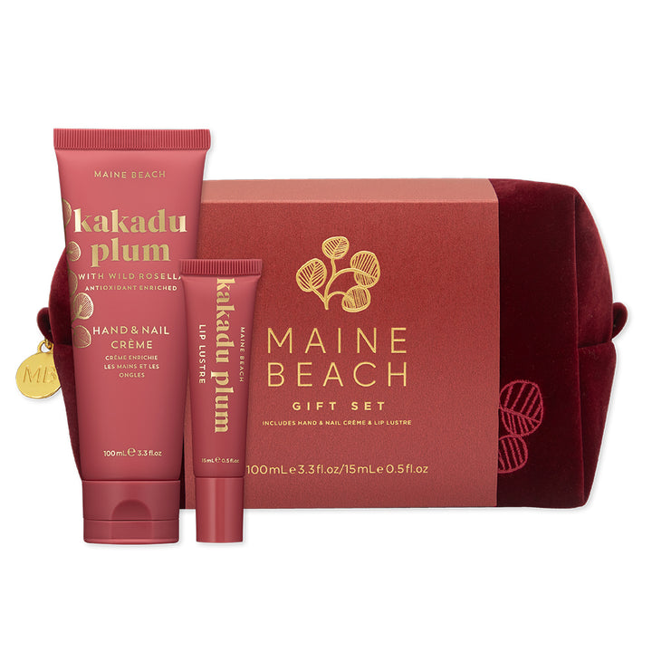 Maine Beach Kakadu Plum Vanity Bag Gift Set | Merchants Homewares
