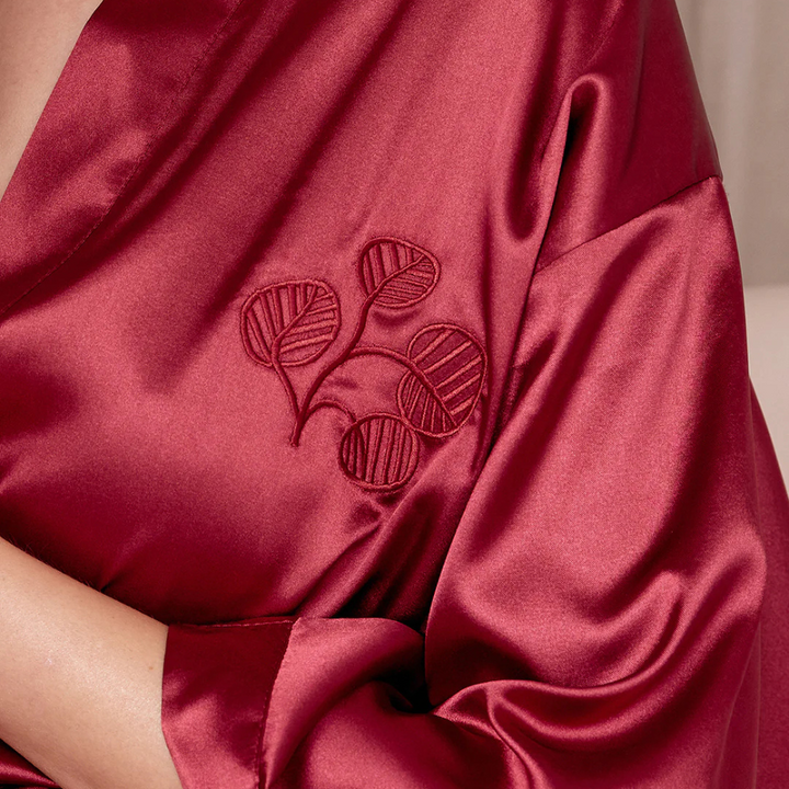 Maine Beach Satin Robe Ruby Lifestyle | Merchants Homewares