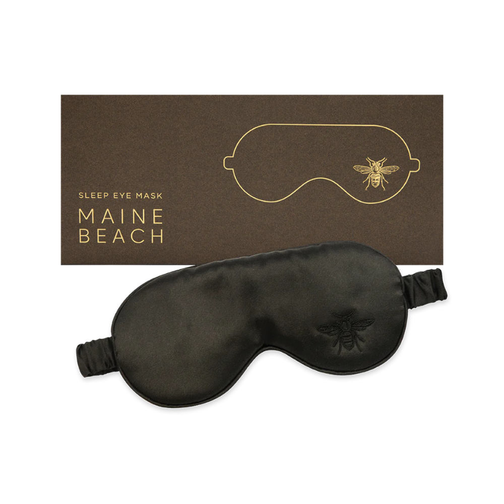 Maine Beach Sleep Eye Mask Midnight Black | Merchants Homewares