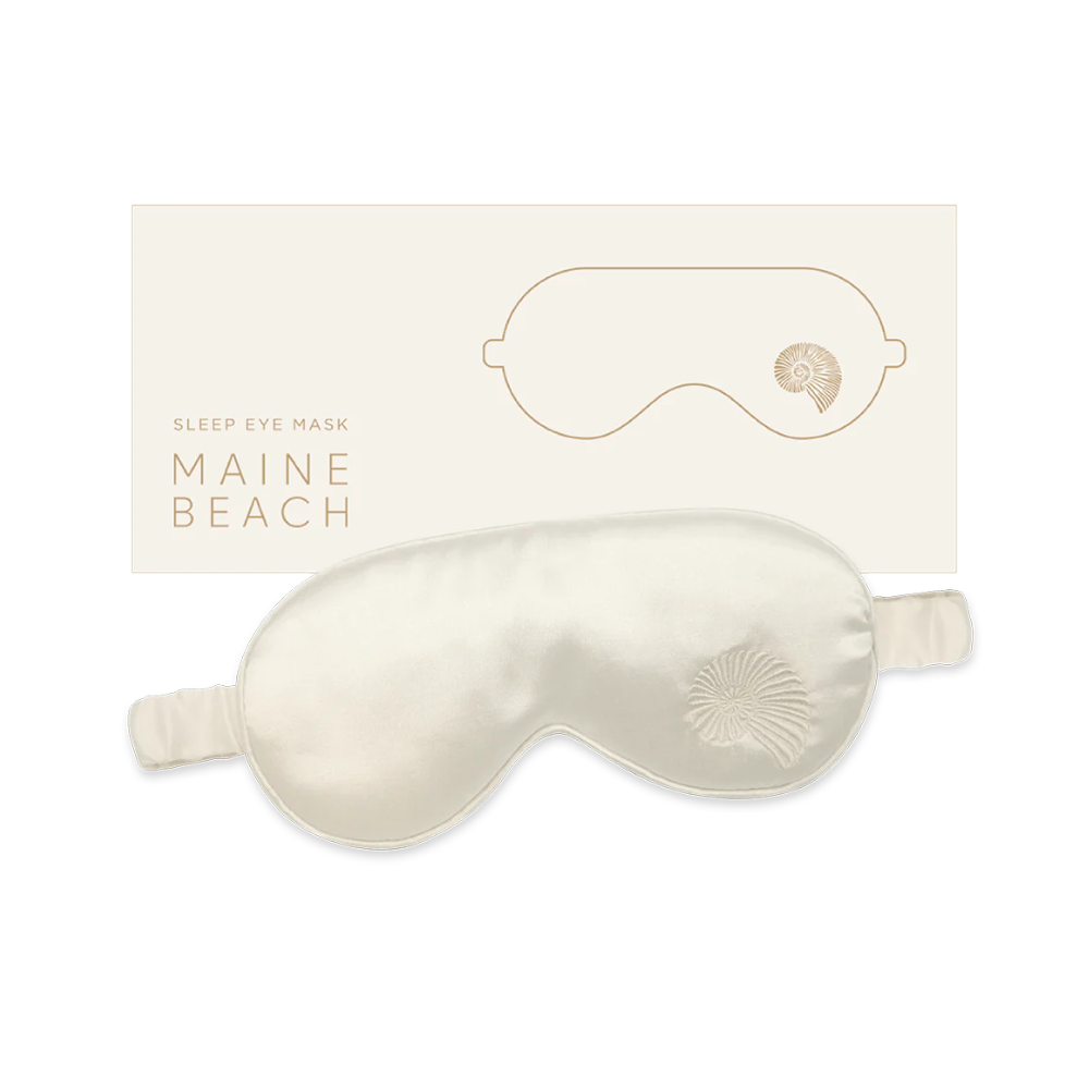 Maine Beach Sleep Eye Mask Pearl | Merchants Homewares