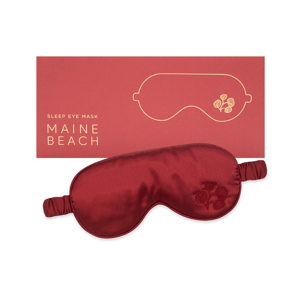Maine Beach Sleep Eye Mask Ruby | Merchants Homewares