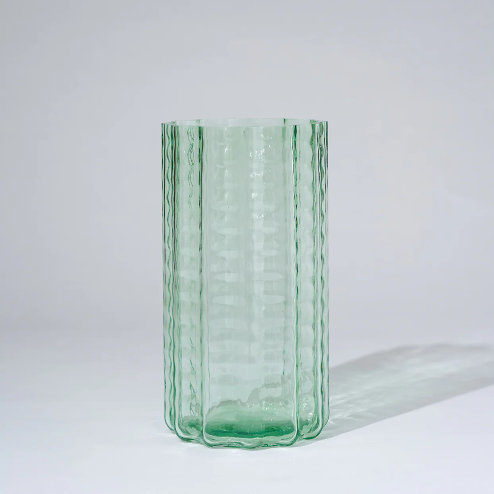 Marmoset Found Jelly Glass Vase Green Large | Merchants Homewares