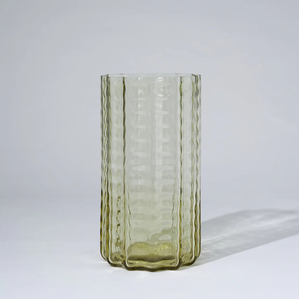 Marmoset Found Jelly Glass Vase Honey Large | Merchants Homewares
