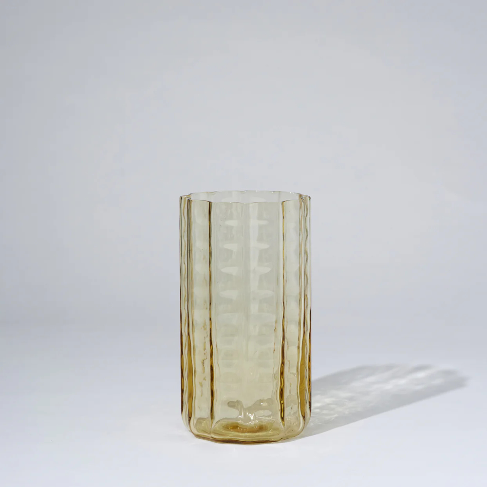 Marmoset Found Jelly Glass Vase Honey Medium | Merchants Homewares