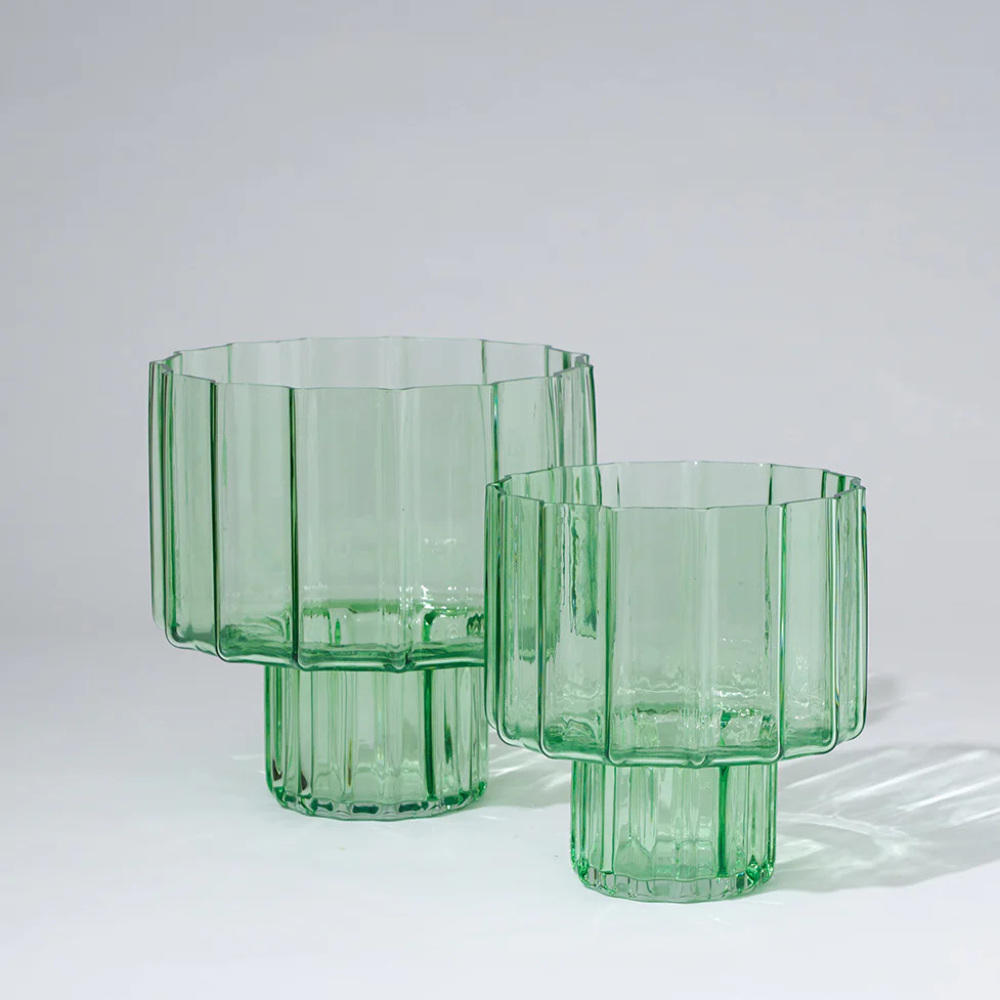 Marmoset Found Urn Glass Vase Green | Merchants Homewares