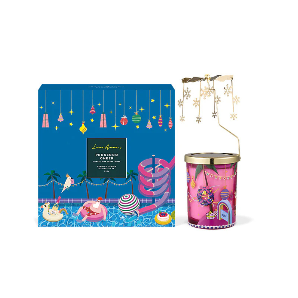 Maxwell & Williams Festive Down Under Fragrance Candle Prosecco Cheer Decorator Set | Merchants Homewares