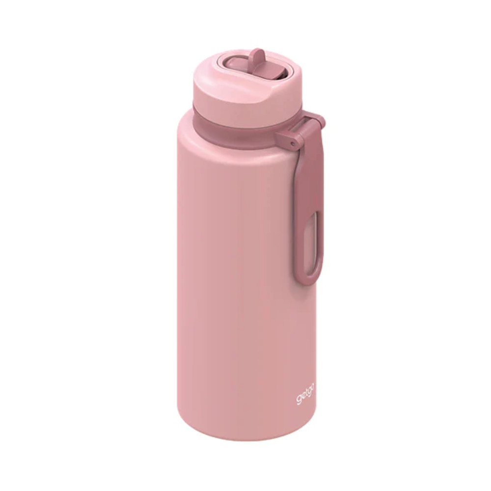 Maxwell & Williams Getgo Insulated Sip Bottle 1L Pink | Merchants Homewares