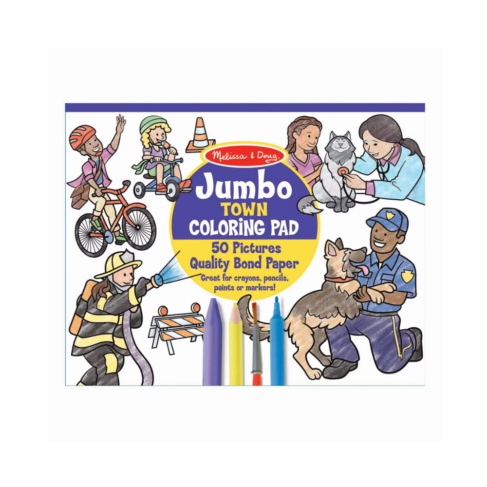 Melissa & Doug Jumbo Colouring Pad Town | Merchants Homewares