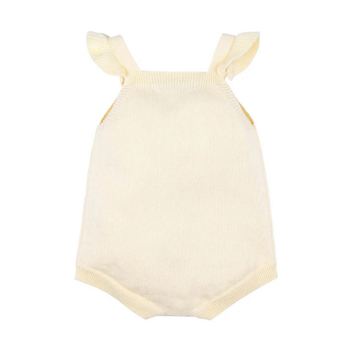 Minihaha Fox & Finch Palm Cove Crochet Flower Knitted Bodysuit Back | Merchants Homewares