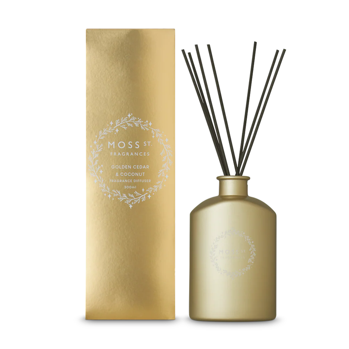 Moss St Golden Cedar & Coconut Fragrance Diffuser 300ml | Merchants Homewares