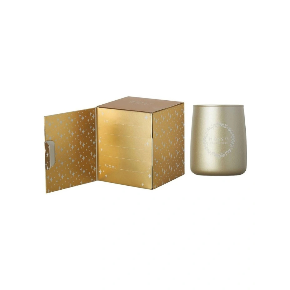 Moss St Golden Cedar & Coconut Mini Candle Card 80g | Merchants Homewares