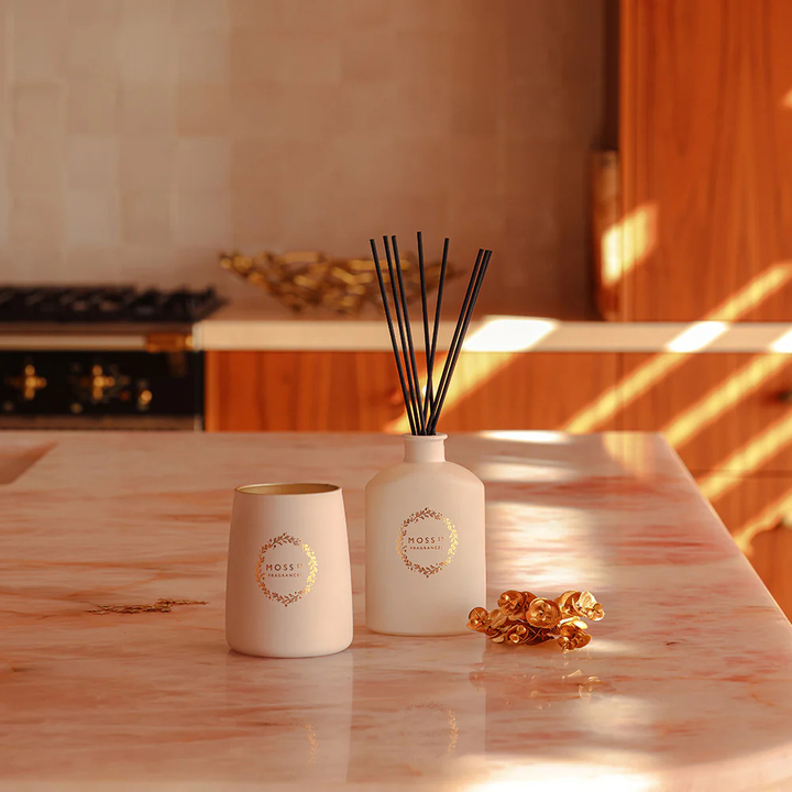 Moss St Spiced Plum & Clove Soy Candle 370g Lifestyle | Merchants Homewares