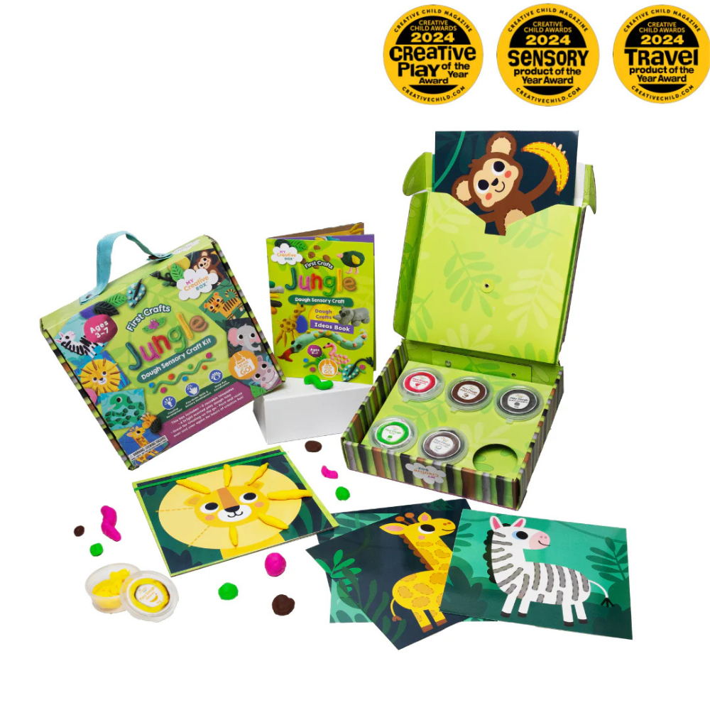 My Creative Box Jungle Dough Sensory Craft Box Contents | Merchants Homewares