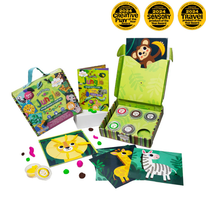 My Creative Box Jungle Dough Sensory Craft Box Contents | Merchants Homewares