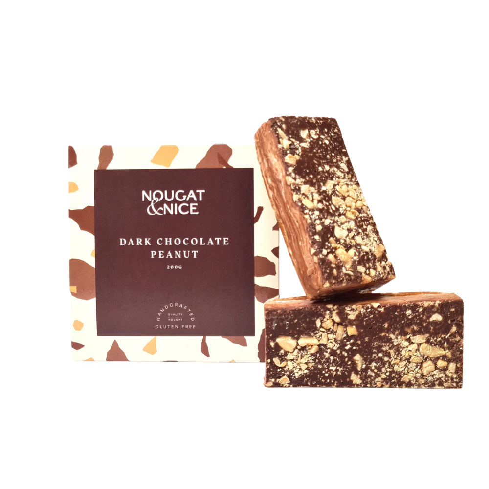 Nougat & Nice Nougat Box 200g Dark Chocolate Peanut | Merchants Homewares