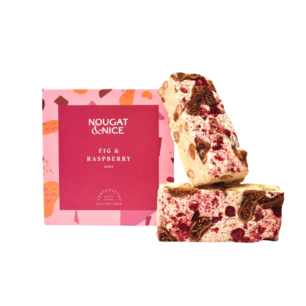 Nougat & Nice Nougat Box 200g Fig & Raspberry | Merchants Homewares
