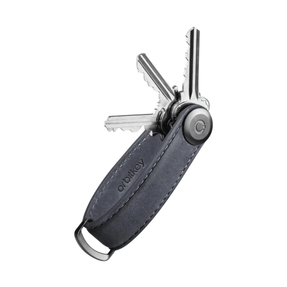 Orbitkey Key Organiser Crazy Horse Steel Grey | Merchants Homewares